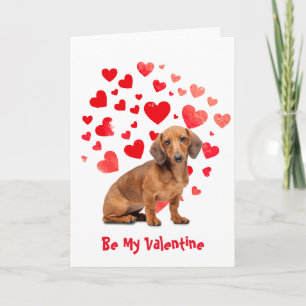 I Woof Liebe Sie Dackel Hund Valentine Feiertagskarte