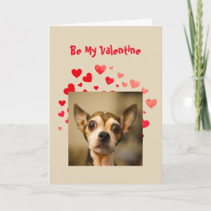 I Woof Liebe Sie Niedlich Chihuahua Dog Valentine Feiertagskarte