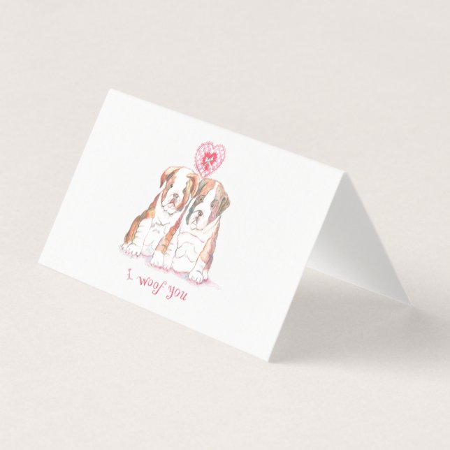 I Woof You Card (Vorderseite)