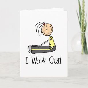 I Work out Card Karte