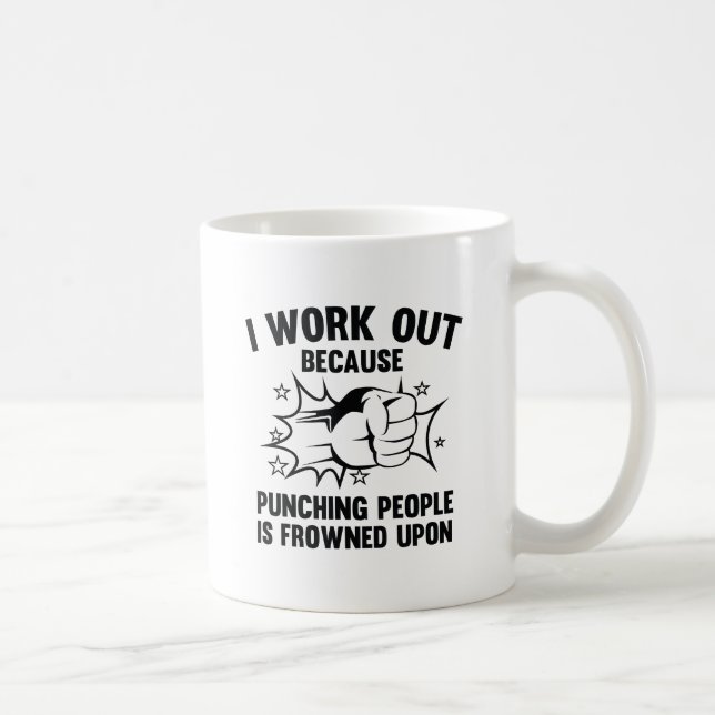 I Work Out Kaffeetasse (Rechts)