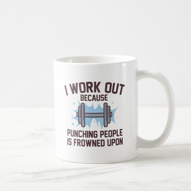 I Work Out Kaffeetasse (Rechts)