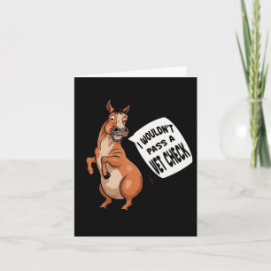 I Wuldnt P einen Karo Vet Reitpferd Lover Quo Karte