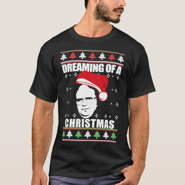 I&x27;M SPRECHEN EINES DWIGHT CHRISTMAS Ugly Xmas  T-Shirt (Vorderseite)