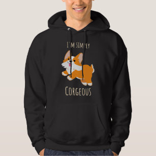 I X M Einfach korgeous Niedlich Corgi Illustration Hoodie