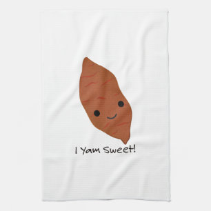 I Yam Sweet Niedlich kawaii Sweet Potato Geschirrtuch