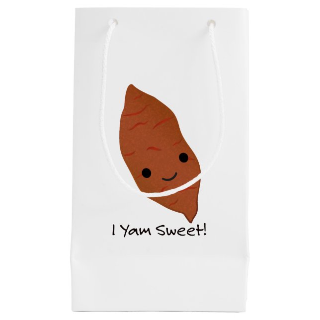 I Yam Sweet Niedlich kawaii Sweet Potato Kleine Geschenktüte (Vorderseite)