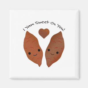 I Yam Sweet Niedlich Sweet Potato Magnet
