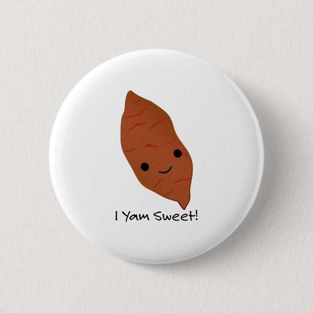 I Yam Sweet Potato Button (Vorderseite)