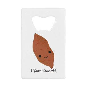 I Yam Sweet Potato Geldbeutel Flaschenöffner