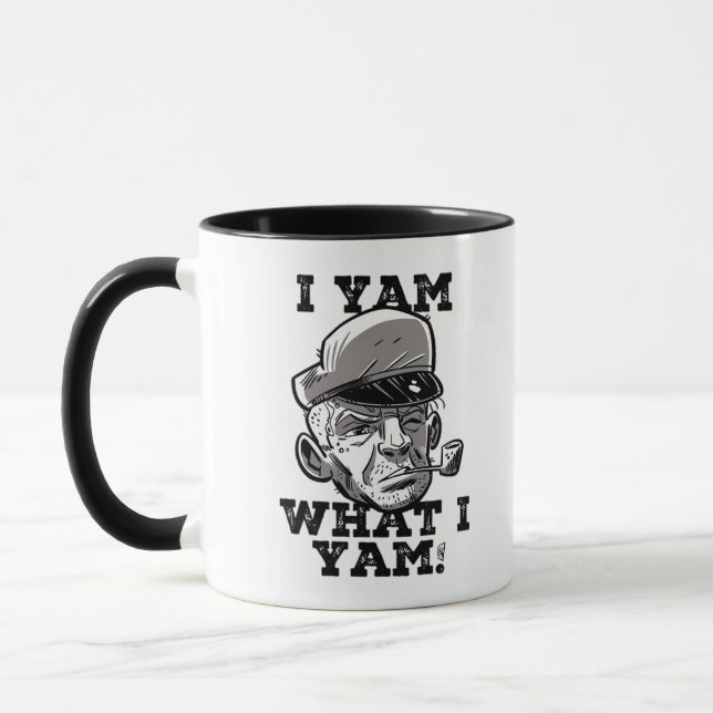I Yam Was ich Yam Classic Meme Design Tasse (Links)
