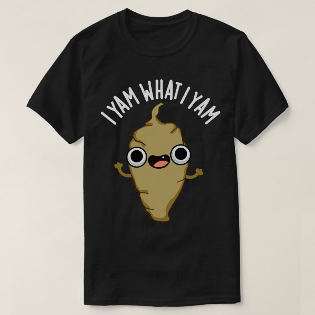 I Yam Was ich Yam Niedlich Veggie Pub T-Shirt (Design vorne)