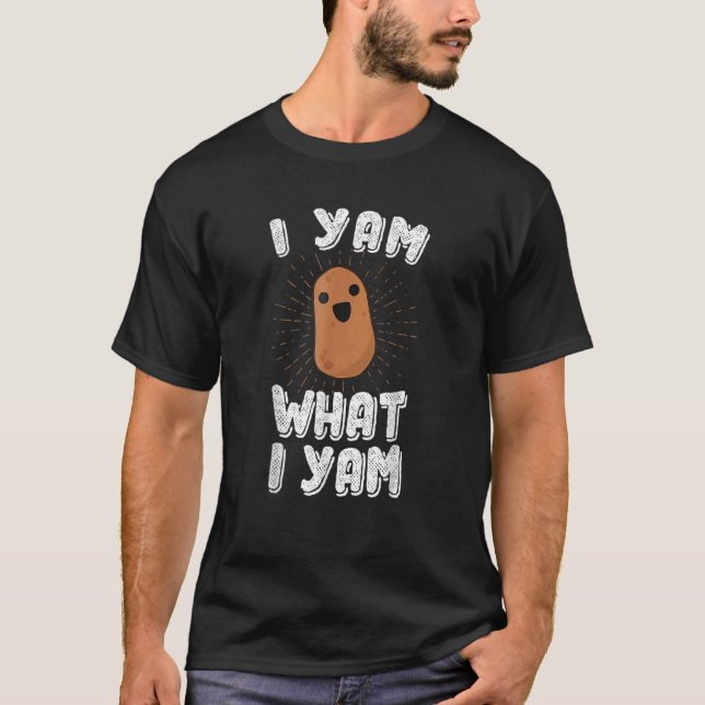 I Yam Was ich Yam Potato Pub Erntedank T-Shirt (Vorderseite)