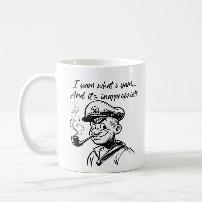 I Yam, was ich Yam und unangemessene klassische Sl Kaffeetasse (Links)