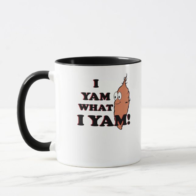 I Yam What I Yam - Classic Funny Meme Tasse (Links)