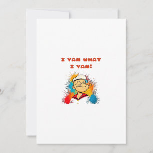 I Yam What I Yam Classic Sloth Trendy Feiertagskarte