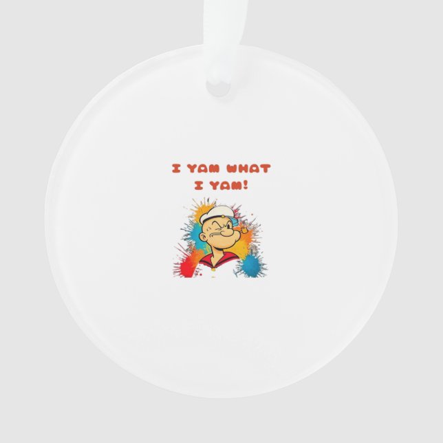 I Yam What I Yam Classic Sloth Trendy Ornament (Vorderseite)