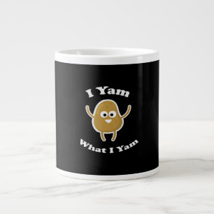 I Yam What I Yam Funny Sweet Potato Erntedank D Jumbo-Tasse