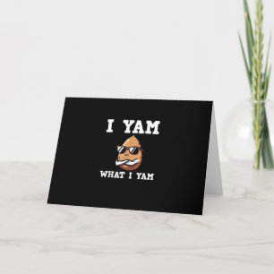 I Yam What I Yam Humour V-Neck Karte
