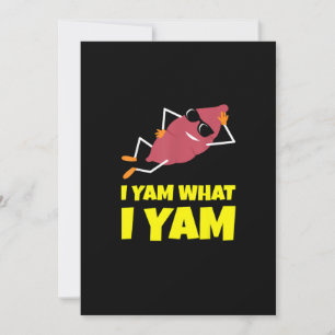 I Yam What I Yam Sweet Potato Erntedank Sloth D Feiertagskarte