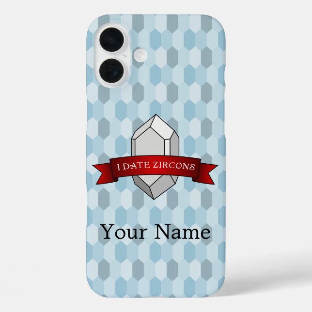 I Zircons-Banner-Datum Case-Mate iPhone Hülle (Rückseite)
