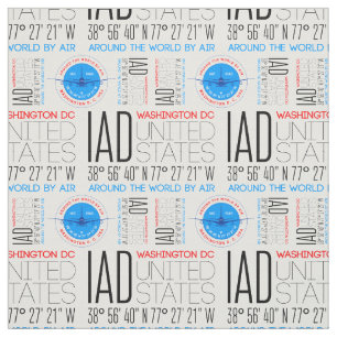 IAD, Washington DC reist die Welt nach Muster Stoff