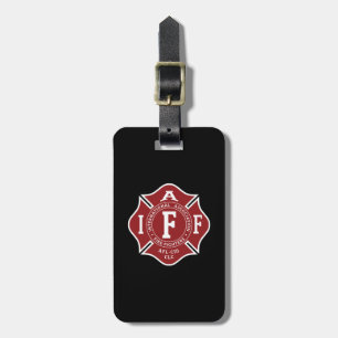 IAFF / Feuerwehrmann Malta Cross Luggage Tag Gepäckanhänger