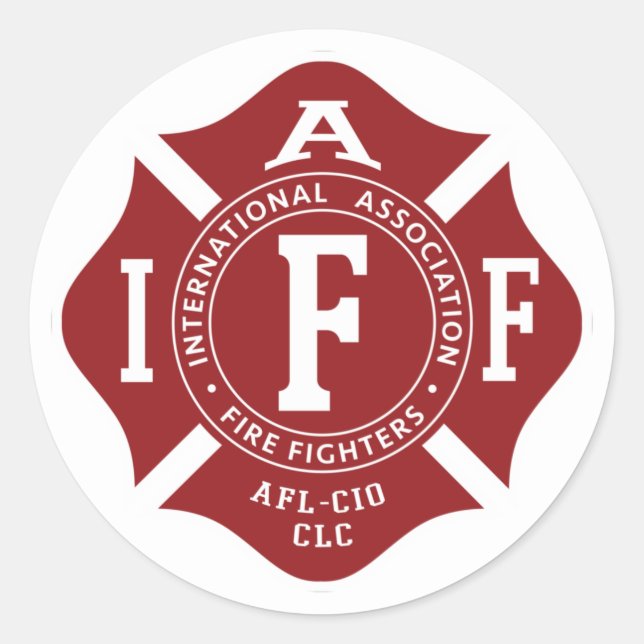 IAFF Malteser Rundsticker Runder Aufkleber (Vorderseite)
