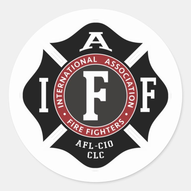 IAFF Malteser Rundsticker Runder Aufkleber (Vorderseite)