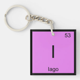 Iago Name Chemie Element Periodensystem Schlüsselanhänger