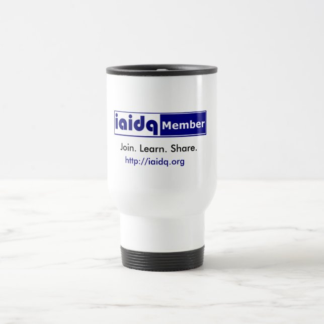 IAIDQ Mitgliedsreise-Tasse Reisebecher (Mittel)