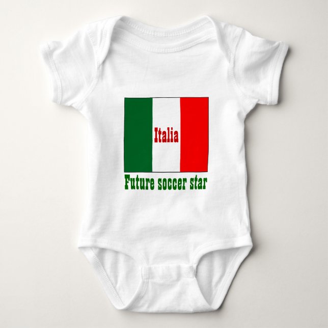 Ialia-Fußballstar Baby Strampler (Vorderseite)