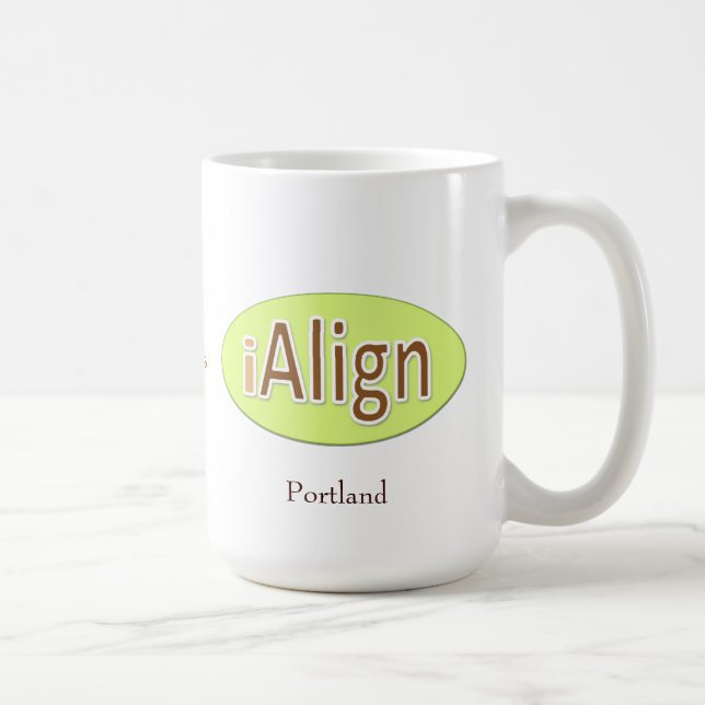 iAlign + Ihre Stadt + Ihr Name Tasse (Rechts)