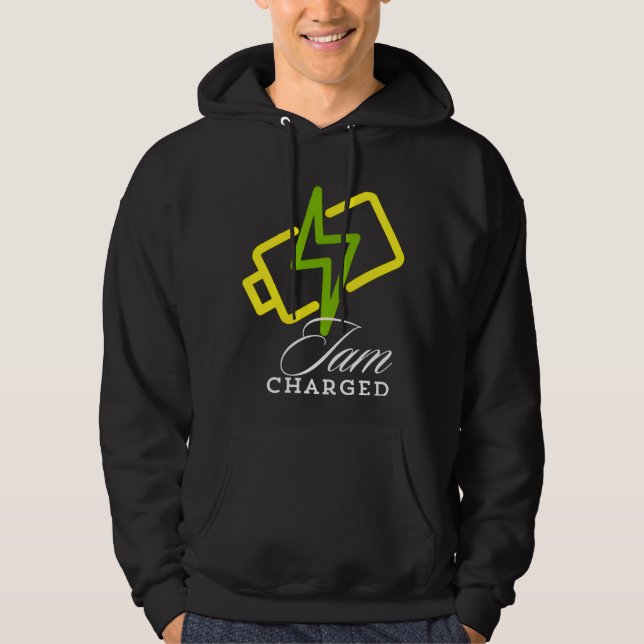 Iam Charged - Positive Electric Vibes Hoodie (Vorderseite)