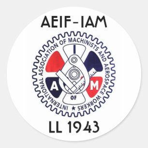 iam logo, AEIF-IAM, LL 1943 Runder Aufkleber