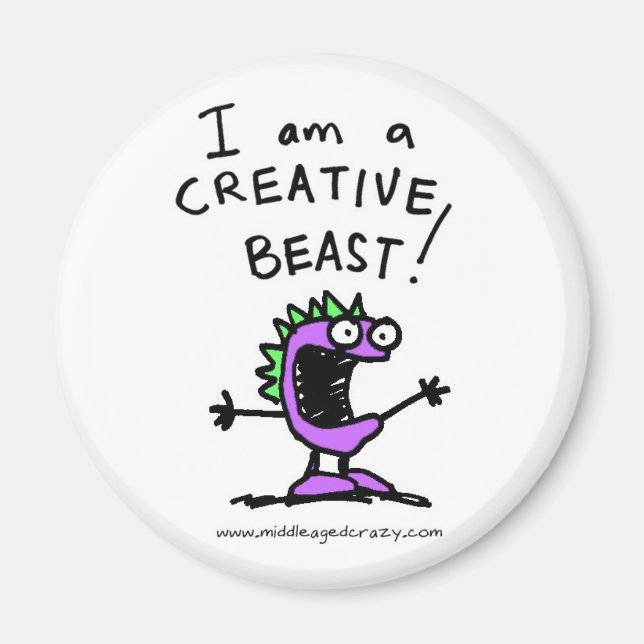 iamabeast_logo magnet (Vorne)