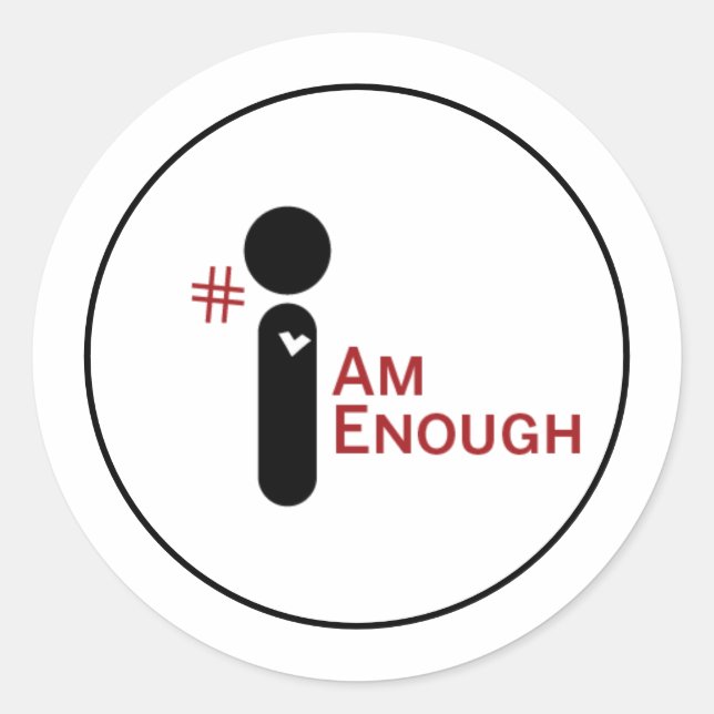 #IAmEnough Aufkleber (Vorderseite)
