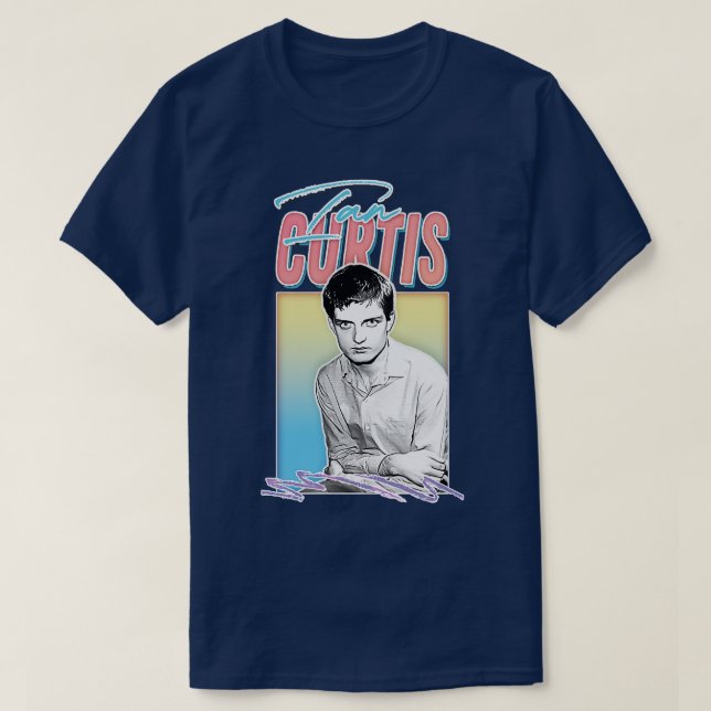 Ian Curtis ästhetisches Design T-Shirt (Design vorne)