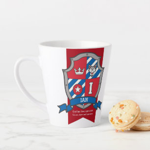 Ian name bedeutet Ritter Wolf Wappen Brief I Milchtasse