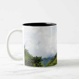 iao nadel Staat Denkmal in maui hawaii Zweifarbige Tasse