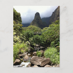 Iao Needle in Iao Valley Staat Park, Maui, Hawaii Postkarte