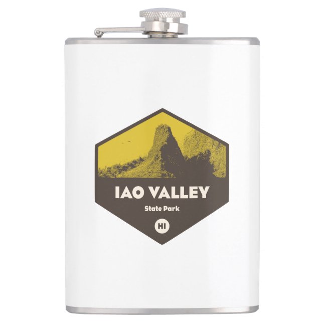 Iao Valley Staat Park Hawaii Flachmann (Vorderseite)