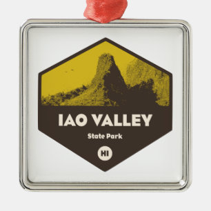 Iao Valley Staat Park Hawaii Ornament Aus Metall