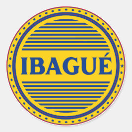 Ibague City Pride Emblem – Colombian Identity Runder Aufkleber