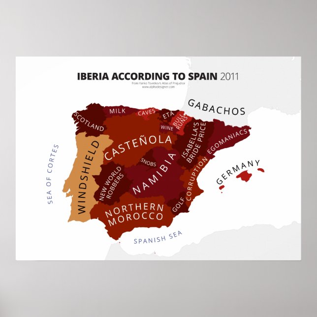 Iberia nach Spanien Poster (Vorne)