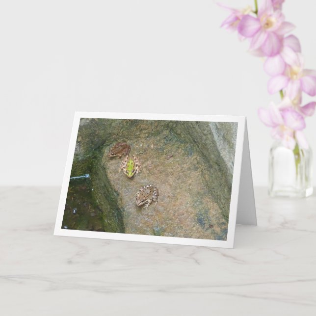 Iberische Frösche Karte (Orchidee)