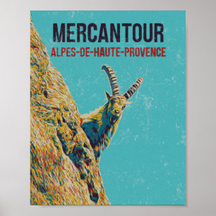 Ibex in Mercantour, Alpen, Frankreich Poster