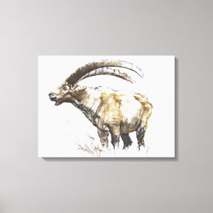 Ibex Noasca Leinwanddruck