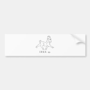 Ibex sp. Bouquetin Autoaufkleber