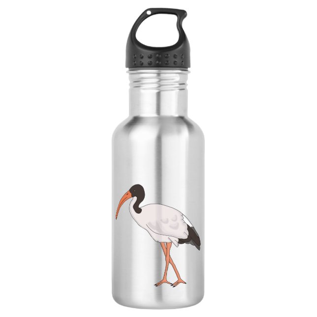 Ibis Bin Chicken Bird Edelstahlflasche (Vorderseite)